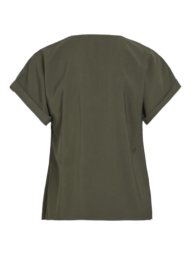 Blouses korte mouw blauw VILA