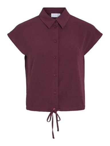 Blouses korte mouw bordeaux VILA