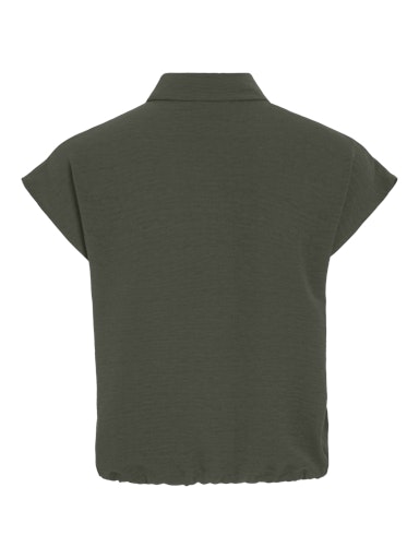 Blouses korte mouw blauw VILA