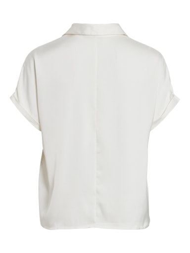 Blouses korte mouw beige VILA
