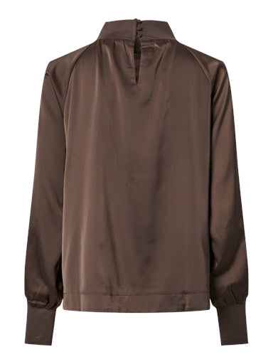 Blouses lange mouw bruin Y.A.S