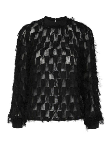 Blouses lange mouw zwart Y.A.S