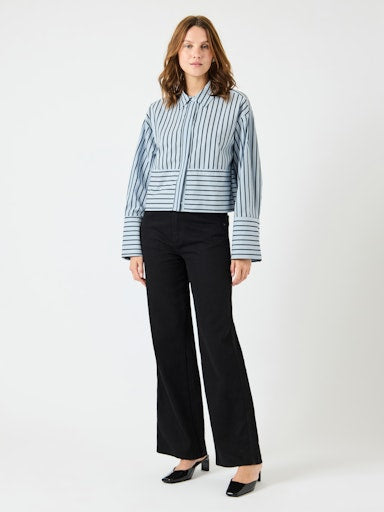 Blouses lange mouw blauw Y.A.S