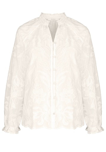 Blouses lange mouw beige Bianca