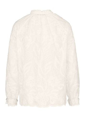 Blouses lange mouw beige Bianca