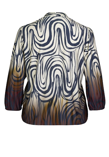 Blouses lange mouw blauw Bianca