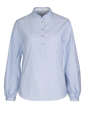 Blouses lange mouw blauw Bianca