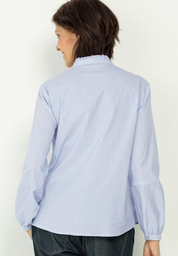 Blouses lange mouw blauw Bianca