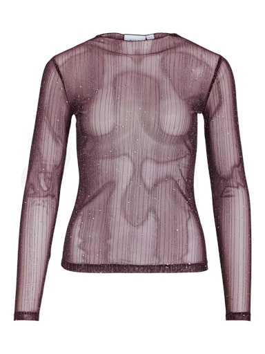 T-shirts lange mouw bordeaux VILA