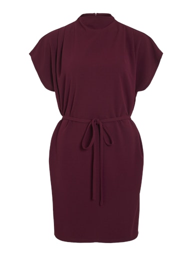 Jurken korte mouw bordeaux VILA