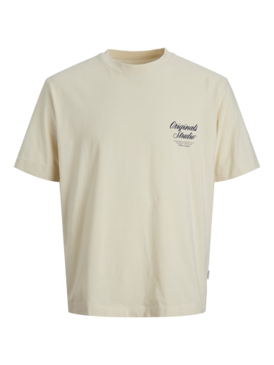 T-shirts korte mouw beige JACK & JONES JUNIOR