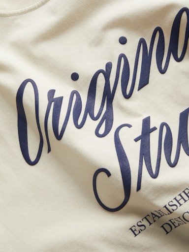 T-shirts korte mouw beige JACK & JONES JUNIOR