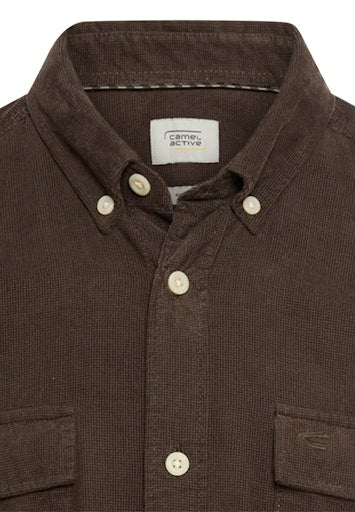 Hemden lange mouw grijs Camel active