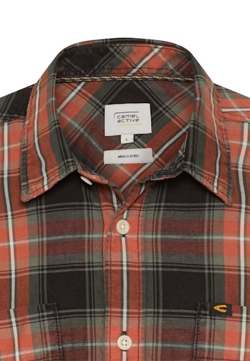 Hemden lange mouw rood Camel active