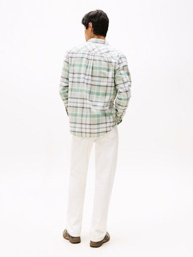 Hemden lange mouw groen Tommy Jeans