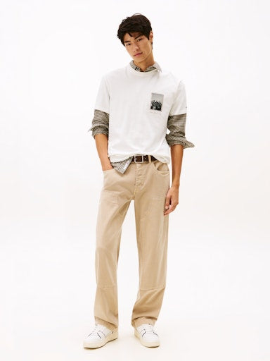 T-shirts korte mouw beige Tommy Jeans