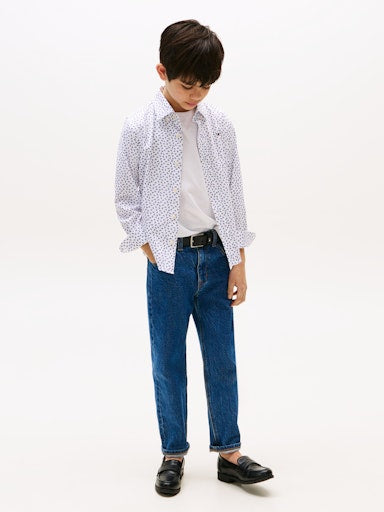 Hemden lange mouw wit Tommy Hilfiger