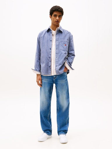 Hemden lange mouw blauw Tommy Jeans
