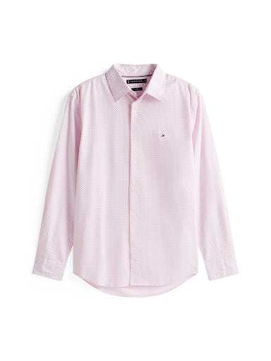 Hemden lange mouw roze Tommy Hilfiger