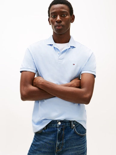 Polo's korte mouw blauw Tommy Hilfiger