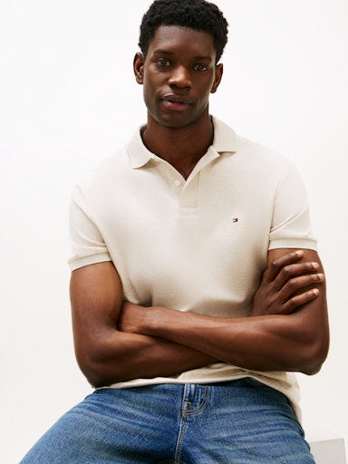 Polo's korte mouw beige Tommy Hilfiger