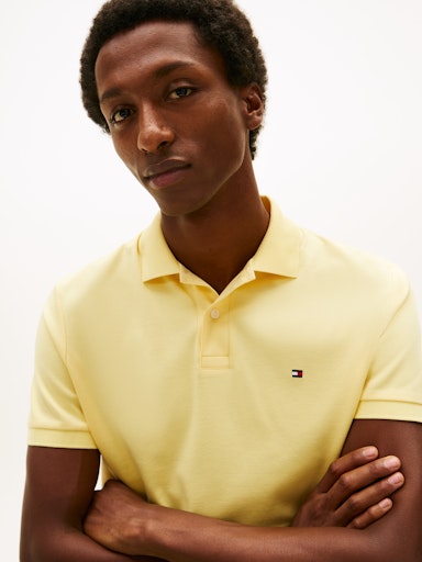 Polo's korte mouw geel Tommy Hilfiger