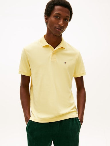 Polo's korte mouw geel Tommy Hilfiger