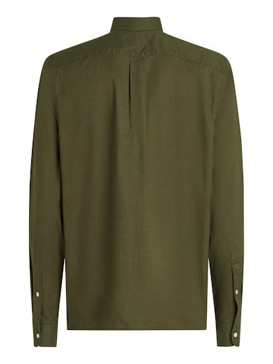 Hemden lange mouw groen Tommy Hilfiger