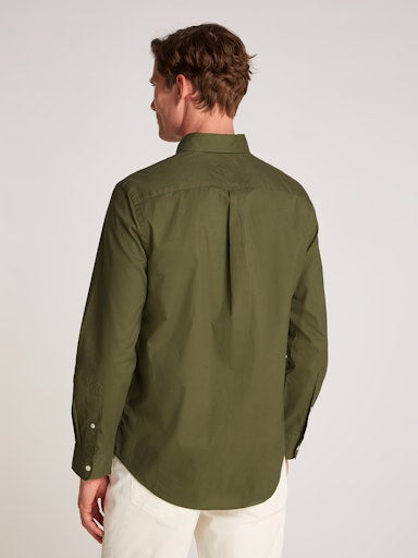 Hemden lange mouw groen Tommy Hilfiger