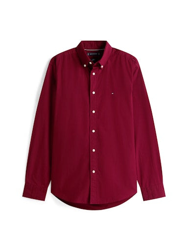 Hemden lange mouw rood Tommy Hilfiger
