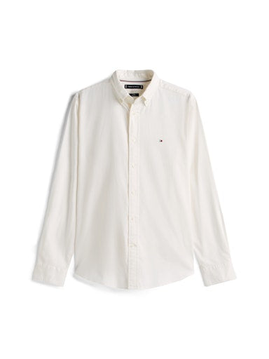 Hemden lange mouw beige Tommy Hilfiger