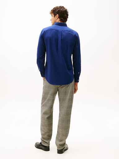 Hemden lange mouw navy Tommy Hilfiger