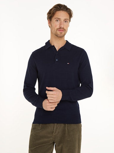Polo's lange mouw navy Tommy Hilfiger