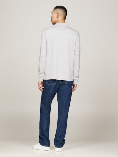 Polo's lange mouw grijs Tommy Hilfiger