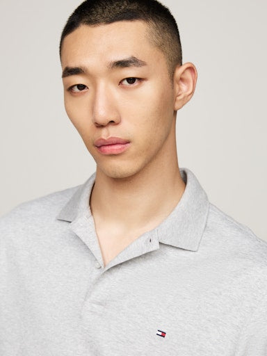 Polo's lange mouw grijs Tommy Hilfiger
