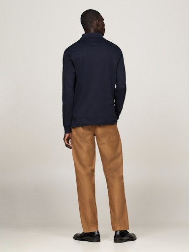 Polo's lange mouw navy Tommy Hilfiger