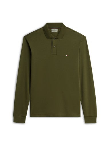 Polo's lange mouw groen Tommy Hilfiger