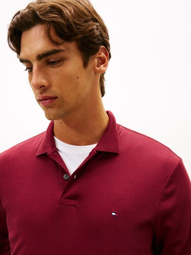 Polo's lange mouw rood Tommy Hilfiger