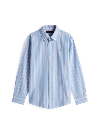 Hemden lange mouw blauw Tommy Hilfiger
