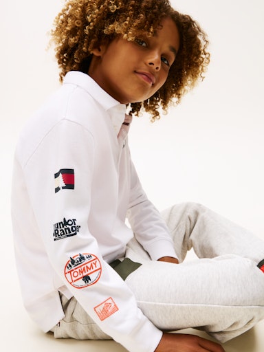 Polo's korte mouw wit Tommy Hilfiger