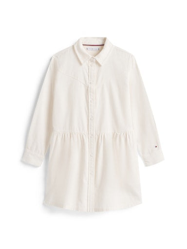 Jurken lange mouw beige Tommy Hilfiger