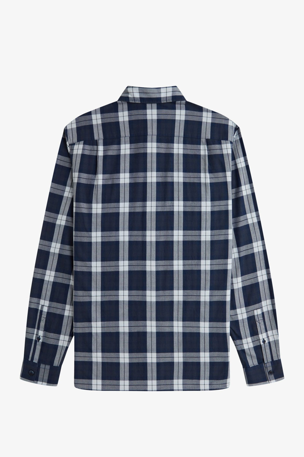 Hemden lange mouw blauw Fred Perry