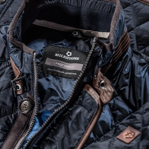 Mantels blauw Milestone