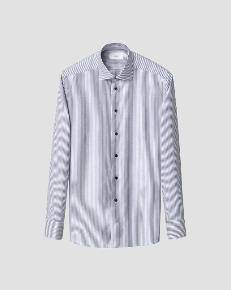Hemden lange mouw navy ETON SHIRT
