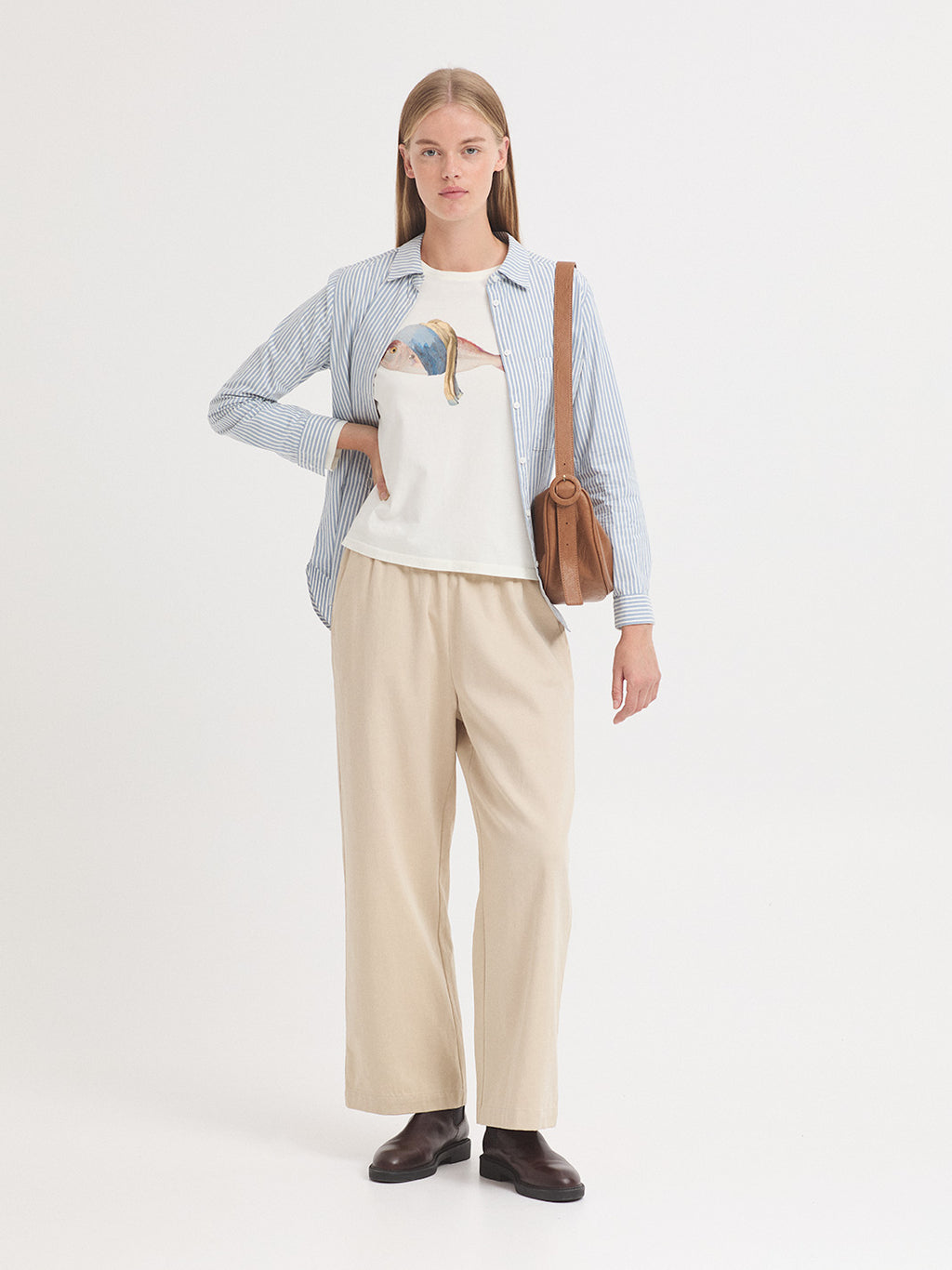 T-shirts lange mouw wit Nice Things