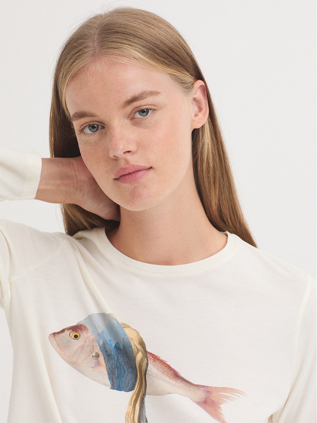 T-shirts lange mouw wit Nice Things