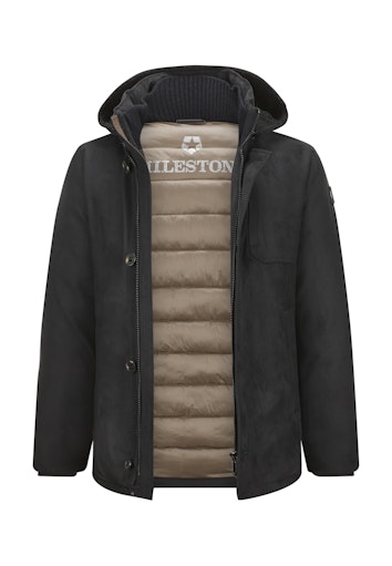 Mantels zwart Milestone