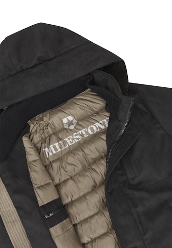 Mantels zwart Milestone