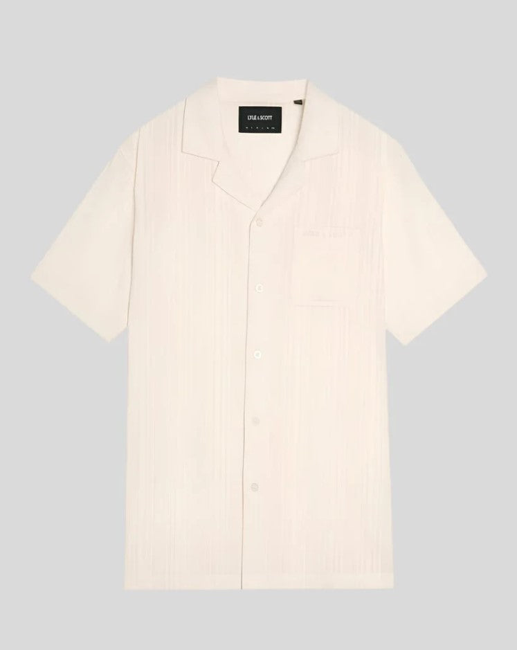 Hemden korte mouw beige Lyle & Scott