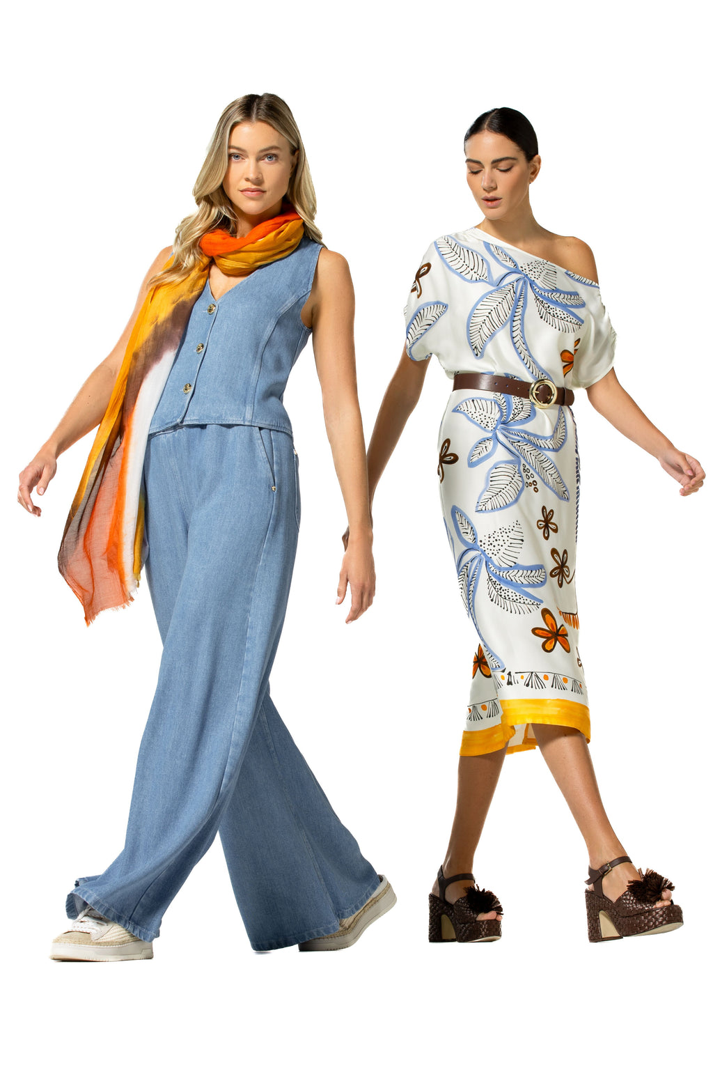 Sjaals multicolor Caroline Biss